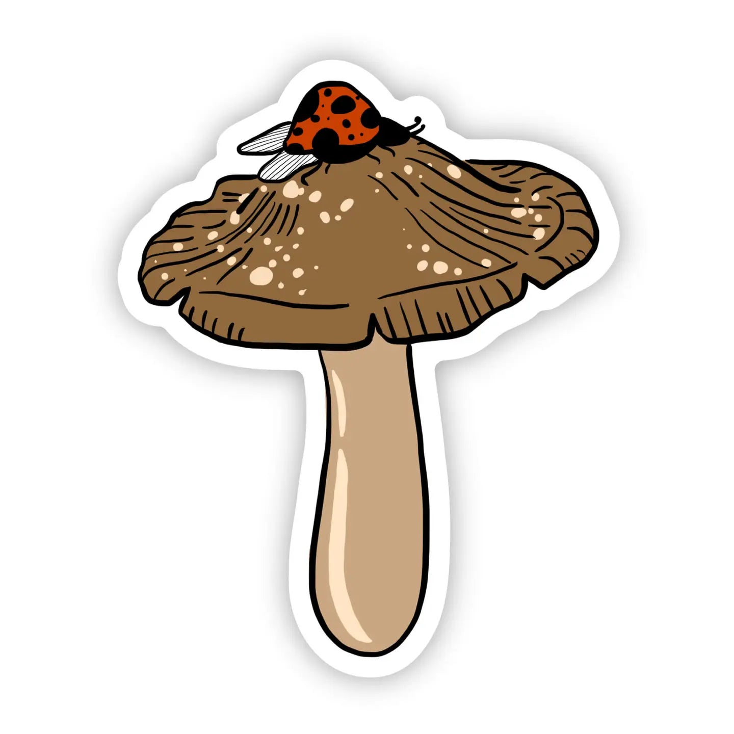 Ladybug & Mushroom Sticker