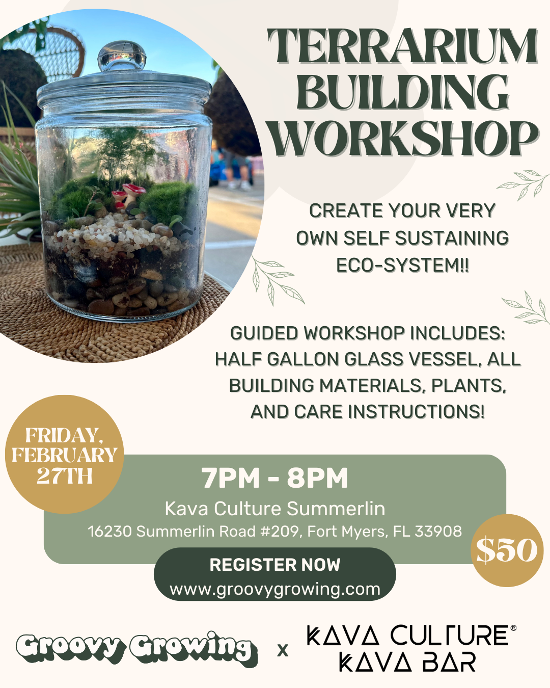 Terrarium Workshop • 2/27/2026